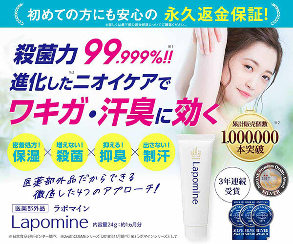 ラポマイン（Lapomine）は式サイトなら89%オフ！「1日36円」からはじめられる！