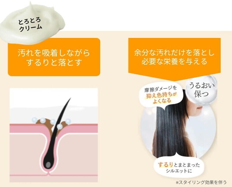 KAMIKA(カミカ)黒髪クリームシャンプーの特徴を解説2